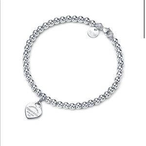 Brand New Tiffany Heart Tag Bead Bracelet!